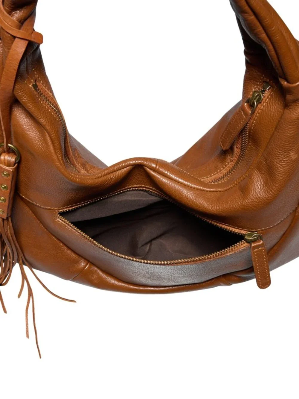Vilenca Holland PREMIUM Rubbed Leather Double Stitched Luxury Large Hobo Handbag